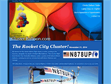 Tablet Screenshot of clusterballoon.com